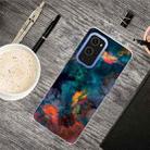 For OnePlus 9 Shockproof Painted Transparent TPU Protective Case(Watercolor Ink) - 1