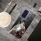 For OnePlus 9 Shockproof Painted Transparent TPU Protective Case(Call Wolf) - 1