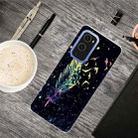 For OnePlus 9 Shockproof Painted Transparent TPU Protective Case(Colorful Feathers) - 1