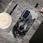 For OnePlus 9 Shockproof Painted Transparent TPU Protective Case(Mountain Wolf) - 1