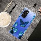 For OnePlus 9 Shockproof Painted Transparent TPU Protective Case(Dream Butterfly) - 1