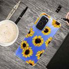 For OnePlus 9 Pro Shockproof Painted Transparent TPU Protective Case(Yellow Chrysanthemum) - 1