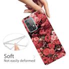 For Samsung Galaxy A52 5G / 4G Shockproof Painted Transparent TPU Protective Case(Many Red Roses) - 3