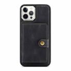 For iPhone 12 mini JEEHOOD Retro Magnetic Detachable Protective Case with Wallet & Card Slot & Holder (Black) - 2