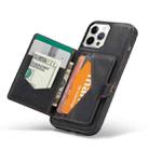 For iPhone 12 mini JEEHOOD Retro Magnetic Detachable Protective Case with Wallet & Card Slot & Holder (Black) - 5