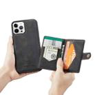 For iPhone 12 mini JEEHOOD Retro Magnetic Detachable Protective Case with Wallet & Card Slot & Holder (Black) - 8