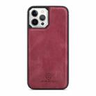 For iPhone 12 mini JEEHOOD Retro Magnetic Detachable Protective Case with Wallet & Card Slot & Holder (Red) - 3