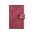 For iPhone 12 mini JEEHOOD Retro Magnetic Detachable Protective Case with Wallet & Card Slot & Holder (Red) - 4