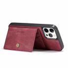 For iPhone 12 mini JEEHOOD Retro Magnetic Detachable Protective Case with Wallet & Card Slot & Holder (Red) - 6