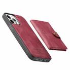 For iPhone 12 mini JEEHOOD Retro Magnetic Detachable Protective Case with Wallet & Card Slot & Holder (Red) - 7