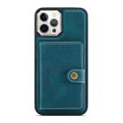 For iPhone 12 mini JEEHOOD Retro Magnetic Detachable Protective Case with Wallet & Card Slot & Holder (Blue) - 2