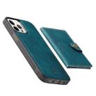 For iPhone 12 mini JEEHOOD Retro Magnetic Detachable Protective Case with Wallet & Card Slot & Holder (Blue) - 7