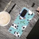 For OnePlus 9 Shockproof Painted Transparent TPU Protective Case(Smiling Panda) - 1