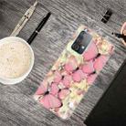 For Samsung Galaxy A52 5G / 4G Shockproof Painted Transparent TPU Protective Case(Large White Butterfly) - 1