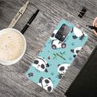 For Samsung Galaxy A52 5G / 4G Shockproof Painted Transparent TPU Protective Case(Smiling Panda) - 1