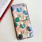 For Samsung Galaxy Z Flip Jungle Flowers Pattern Single Vertical Flip Protective Case(Jungle Parrot) - 1