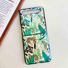 For Samsung Galaxy Z Flip Jungle Flowers Pattern Single Vertical Flip Protective Case(Jungle Leopard) - 1