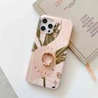 For iPhone 11 Pro Watercolor Painting Series Half Coverage IMD Workmanship Protective Case with Ring Holder (DX-49) - 1