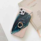 For iPhone 12 mini Watercolor Painting Series Half Coverage IMD Workmanship Protective Case with Ring Holder (DX-51) - 1