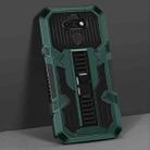 For LG K31 Vanguard Warrior All Inclusive Double-color Shockproof TPU + PC Protective Case with Holder(Graphite Green) - 1