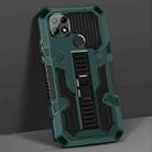 For OPPO A15 Vanguard Warrior All Inclusive Double-color Shockproof TPU + PC Protective Case with Holder(Graphite Green) - 1