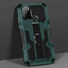 For OPPO Realme C17 Vanguard Warrior All Inclusive Double-color Shockproof TPU + PC Protective Case with Holder(Graphite Green) - 1