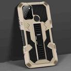 For OPPO Realme C17 Vanguard Warrior All Inclusive Double-color Shockproof TPU + PC Protective Case with Holder(Gold) - 1