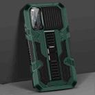 For vivo V19 Vanguard Warrior All Inclusive Double-color Shockproof TPU + PC Protective Case with Holder(Graphite Green) - 1