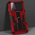 For vivo V19 Vanguard Warrior All Inclusive Double-color Shockproof TPU + PC Protective Case with Holder(Red) - 1