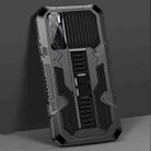 For vivo V20 SE Vanguard Warrior All Inclusive Double-color Shockproof TPU + PC Protective Case with Holder(Black) - 1