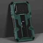 For vivo Y17 / Y12 / Y15 / Y11 2019 / Y5 2020 Vanguard Warrior All Inclusive Double-color Shockproof TPU + PC Protective Case with Holder(Graphite Green) - 1