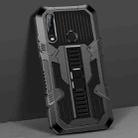 For vivo Y17 / Y12 / Y15 / Y11 2019 / Y5 2020 Vanguard Warrior All Inclusive Double-color Shockproof TPU + PC Protective Case with Holder(Black) - 1