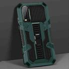 For vivo Y20 / Y20S Vanguard Warrior All Inclusive Double-color Shockproof TPU + PC Protective Case with Holder(Graphite Green) - 1