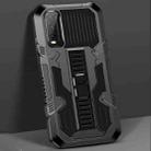 For vivo Y20 / Y20S Vanguard Warrior All Inclusive Double-color Shockproof TPU + PC Protective Case with Holder(Black) - 1