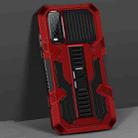 For vivo Y20 / Y20S Vanguard Warrior All Inclusive Double-color Shockproof TPU + PC Protective Case with Holder(Red) - 1