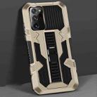 For Samsung Galaxy Note20 Ultra Vanguard Warrior All Inclusive Double-color Shockproof TPU + PC Protective Case with Holder(Gold) - 1