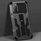 For Samsung Galaxy S20 FE Vanguard Warrior All Inclusive Double-color Shockproof TPU + PC Protective Case with Holder(Black) - 1