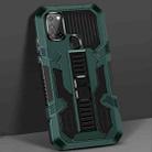 For Samsung Galaxy S21 5G Vanguard Warrior All Inclusive Double-color Shockproof TPU + PC Protective Case with Holder(Graphite Green) - 1