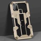 For Samsung Galaxy S21 5G Vanguard Warrior All Inclusive Double-color Shockproof TPU + PC Protective Case with Holder(Gold) - 1