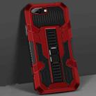 For iPhone 8 Plus / 7 Plus Vanguard Warrior All Inclusive Double-color Shockproof TPU + PC Protective Case with Holder(Red) - 1