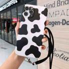 Animal Texture IMD Shockproof TPU Protective Case with Lanyard For iPhone 11 Pro(Cow Pattern) - 1