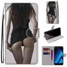 For Samsung Galaxy A5 2017 Coloured Drawing Cross Texture Horizontal Flip PU Leather Case with Holder & Card Slots & Wallet & Lanyard(Miniskirt) - 1