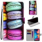 For Samsung Galaxy A20e Coloured Drawing Cross Texture Horizontal Flip PU Leather Case with Holder & Card Slots & Wallet & Lanyard(Colorful Layer Cake) - 1