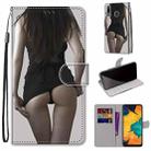 For Samsung Galaxy A30 & A20 Coloured Drawing Cross Texture Horizontal Flip PU Leather Case with Holder & Card Slots & Wallet & Lanyard(Miniskirt) - 1