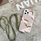 Camouflage Pattern IMD Shockproof TPU Protective Case with Lanyard For iPhone 11(DCU Camo) - 1