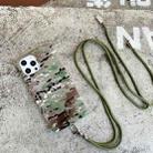 For iPhone 12 mini Camouflage Pattern IMD Shockproof TPU Protective Case with Lanyard (Multicam) - 1