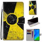 For Huawei P smart 2020 Coloured Drawing Cross Texture Horizontal Flip PU Leather Case with Holder & Card Slots & Wallet & Lanyard(Yellow Black Logo) - 1