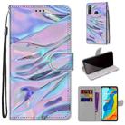 For Huawei P30 Lite Coloured Drawing Cross Texture Horizontal Flip PU Leather Case with Holder & Card Slots & Wallet & Lanyard(Fluorescent Water Texture) - 1