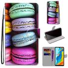 For Huawei P30 Lite Coloured Drawing Cross Texture Horizontal Flip PU Leather Case with Holder & Card Slots & Wallet & Lanyard(Colorful  Cakes) - 1