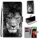 For Huawei P smart+ 2019 / Enjoy 9s Coloured Drawing Cross Texture Horizontal Flip PU Leather Case with Holder & Card Slots & Wallet & Lanyard(B11 Black White Lion Head) - 1